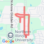 Garden Rd Welsh Park, Normal route map
