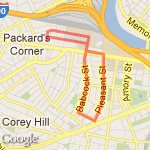 Babcock Street route map