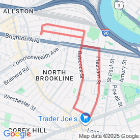 Babcock Street - 4.83 Km route in Boston