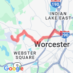 Alternate Courtyard to Airport route route map