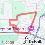 Trail, 1st St, Lagoon Three Times route map