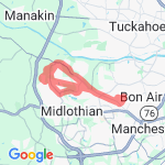 Founders Bridge Ride route map