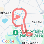 6.63 mile Run route map