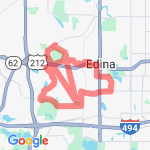 8.6 mile Edina route route map