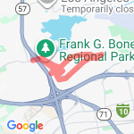 Hiking trail route map