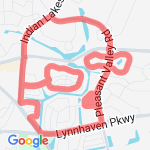 6.57 miles route map