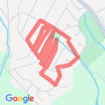 Zig-zag neighborhood route map