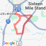 SHS, Cornell to Montgomery to Pfeiffer route map