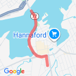 Churchill to middle of Bridge route map