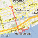 FIrst run - St.Patrick to Ferry dock and return route map