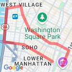 3.6 miles to West Village route map