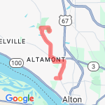 8 mile Run route map