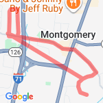 Cooper to Indian Hill, around Delray route map