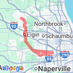 Prairie path long route map