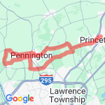 West 25 miles route map