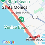 santa monica pier route map