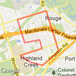 Second 10K run route map