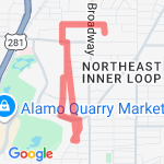 Weesa's out & back route map