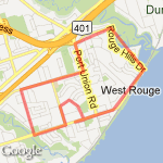 Mowat 10K  route map