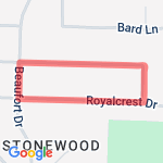 Around the block lap route map