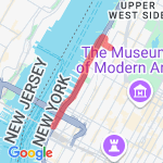 66th to 34th - West side Highway route map