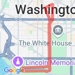 YMCA to WWII route map