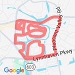 6.83 mile run route map