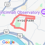 Cock & Bull 4 Miler route map