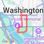 Lincoln/White House route map