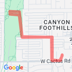 run to the park route map