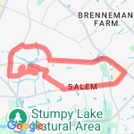 6.88 mile run route map