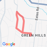 The Honeysuckle 2 Miler route map