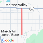 freeway and back route map