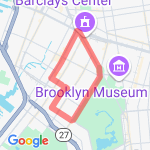 4 miler (Park Slope) route map