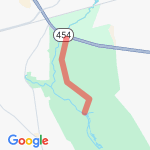 Connetquot Bridge and Back route map