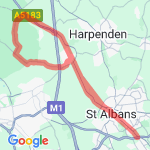 Karen's Bike route map