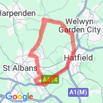 1 hour ride route map