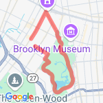 5 miles (Park Slope) route map