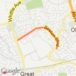 boston boulevard/chapelford route map