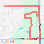 Neighborhood route map