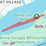 Belle Isle Kayak route map