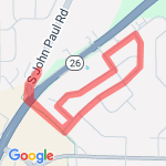 Tanglewood Loop route map