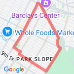 3.1 miles (reverse) route map