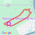 Valley forge  route map