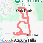 7.5 miles in Agoura route map