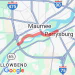 Hood Park to Side Cut Park route map