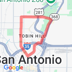 Old Y 5 mile run route map