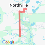 Sheldon Rd bridge run route map