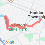 Newton Lake Double Loop route map