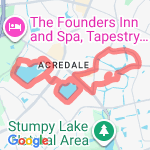 8 miles run  route map